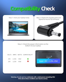 Foto 3 | Cargador Ac 45 W 20 V 2.25 A Para Lenovo Ideapad S340 S145 S540 - Venta Internacional.