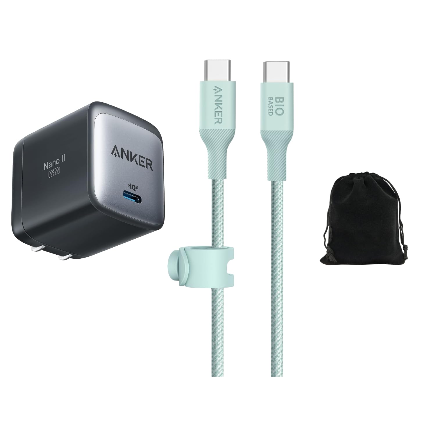 Foto 2 pulgar | Cargador Anker Nano Ii Usb-c Gan De 65 W Con Cable De Bionilón De 3 M - Venta Internacional.