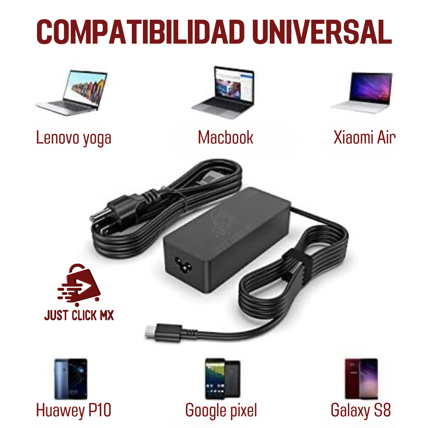 Foto 6 | Cargador Para Laptop Tipo C 65w Universal Mac Hp Lenovo-justclick Mx