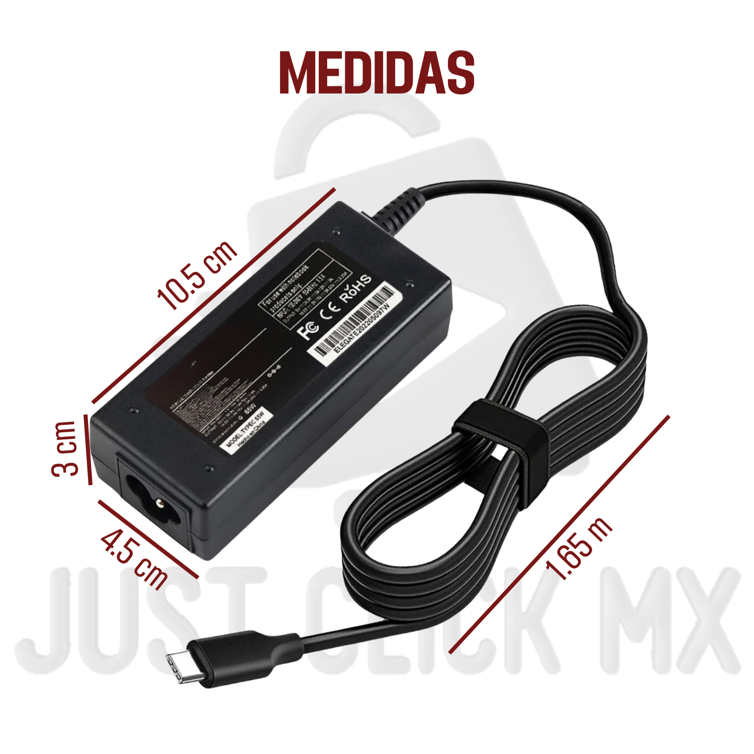 Foto 7 | Cargador Para Laptop Tipo C 65w Universal Mac Hp Lenovo-justclick Mx
