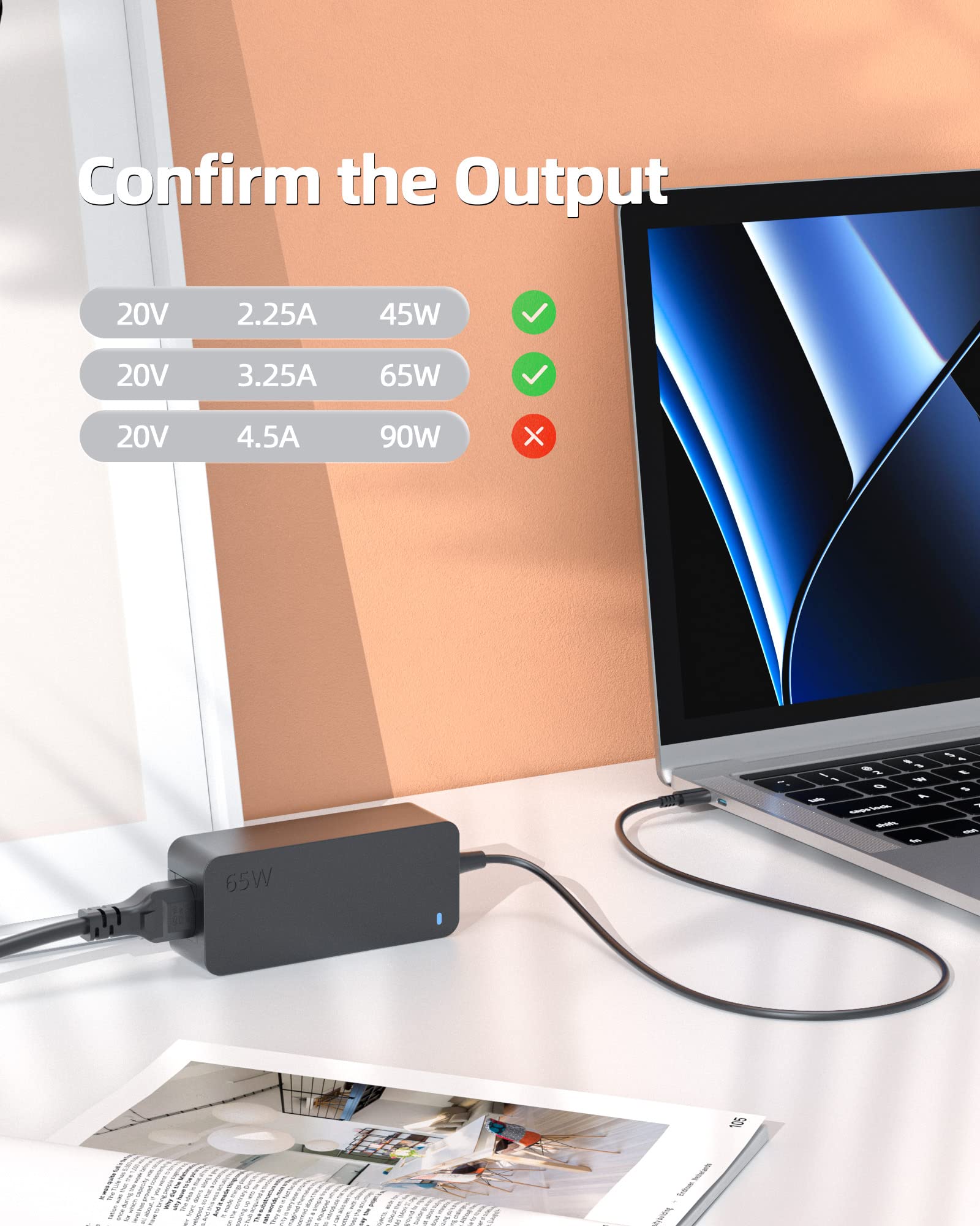 Foto 5 pulgar | Cargador Nicpower Usb C De 65 W Para Portátil Lg Gram Con 65 W - Venta Internacional.
