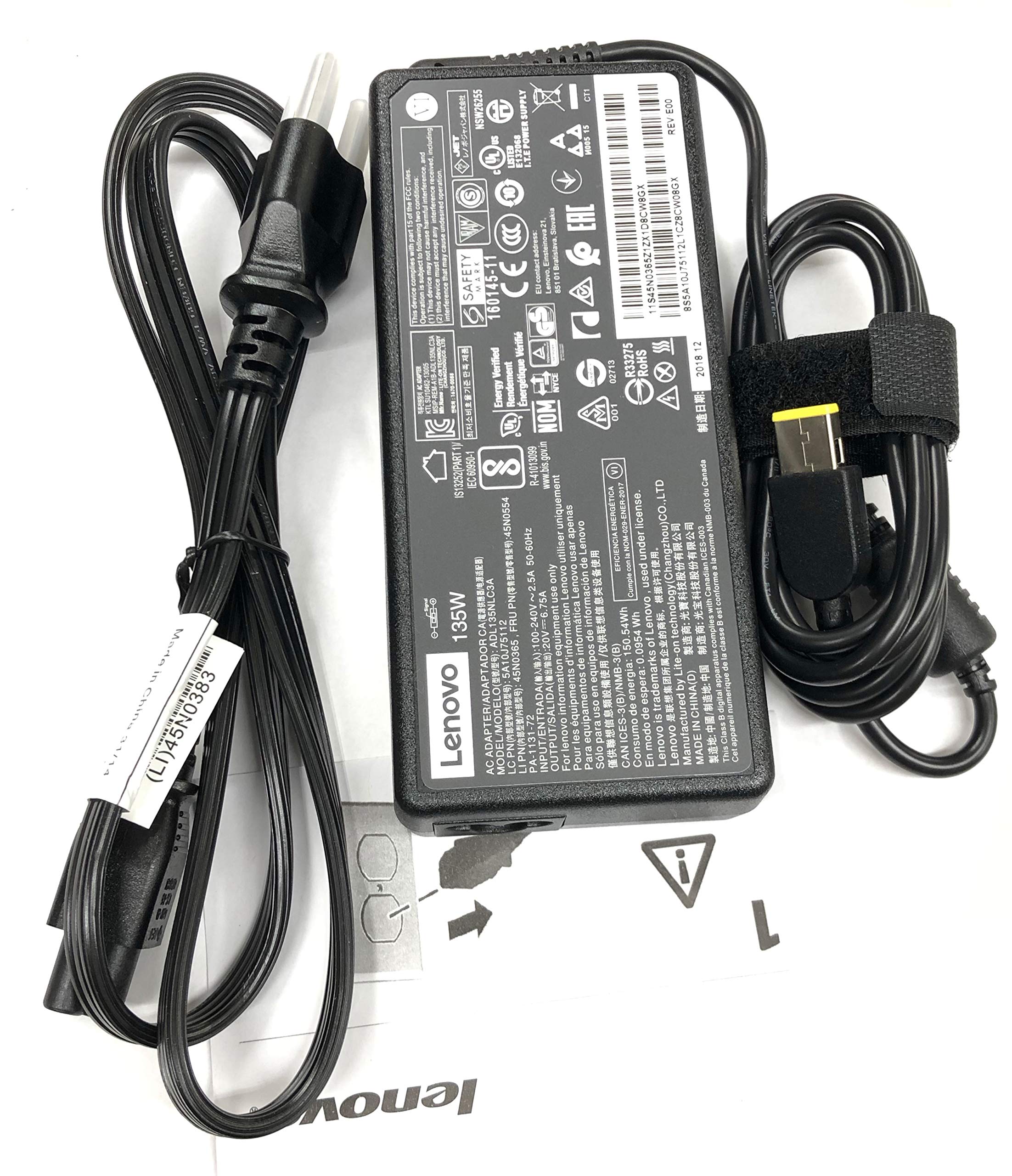 Foto 4 pulgar | Adaptador Ac Lenovo Adl135nlc3a 135w 20v Para Thinkpad - Venta Internacional.