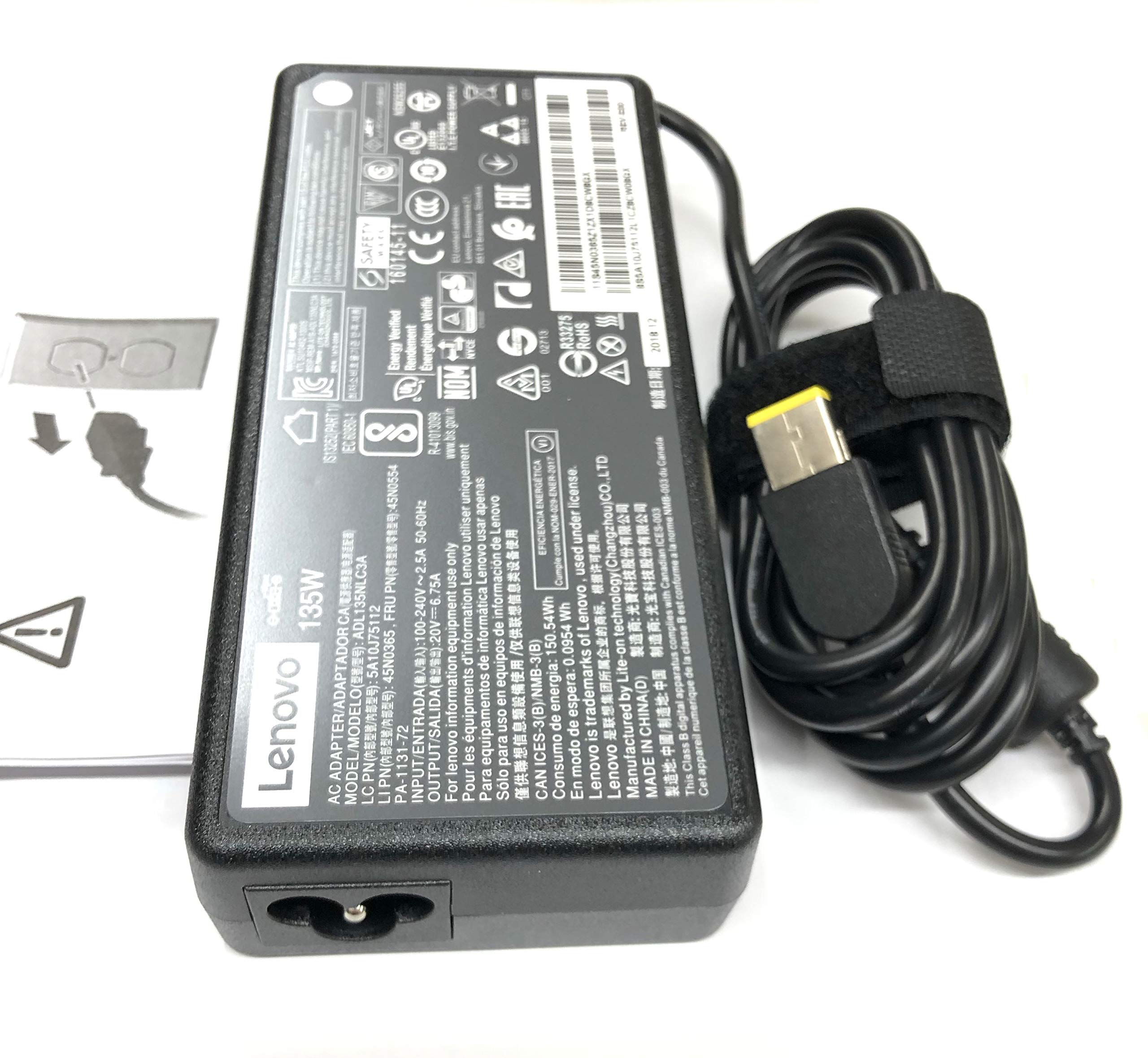 Foto 7 pulgar | Adaptador Ac Lenovo Adl135nlc3a 135w 20v Para Thinkpad - Venta Internacional.