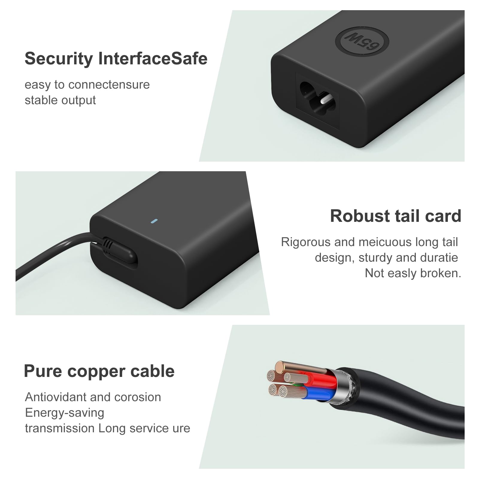 Foto 4 pulgar | Cargador Portátil Yodzgaco 65w 45w Usb C Para Dell Latitude Xps - Venta Internacional.