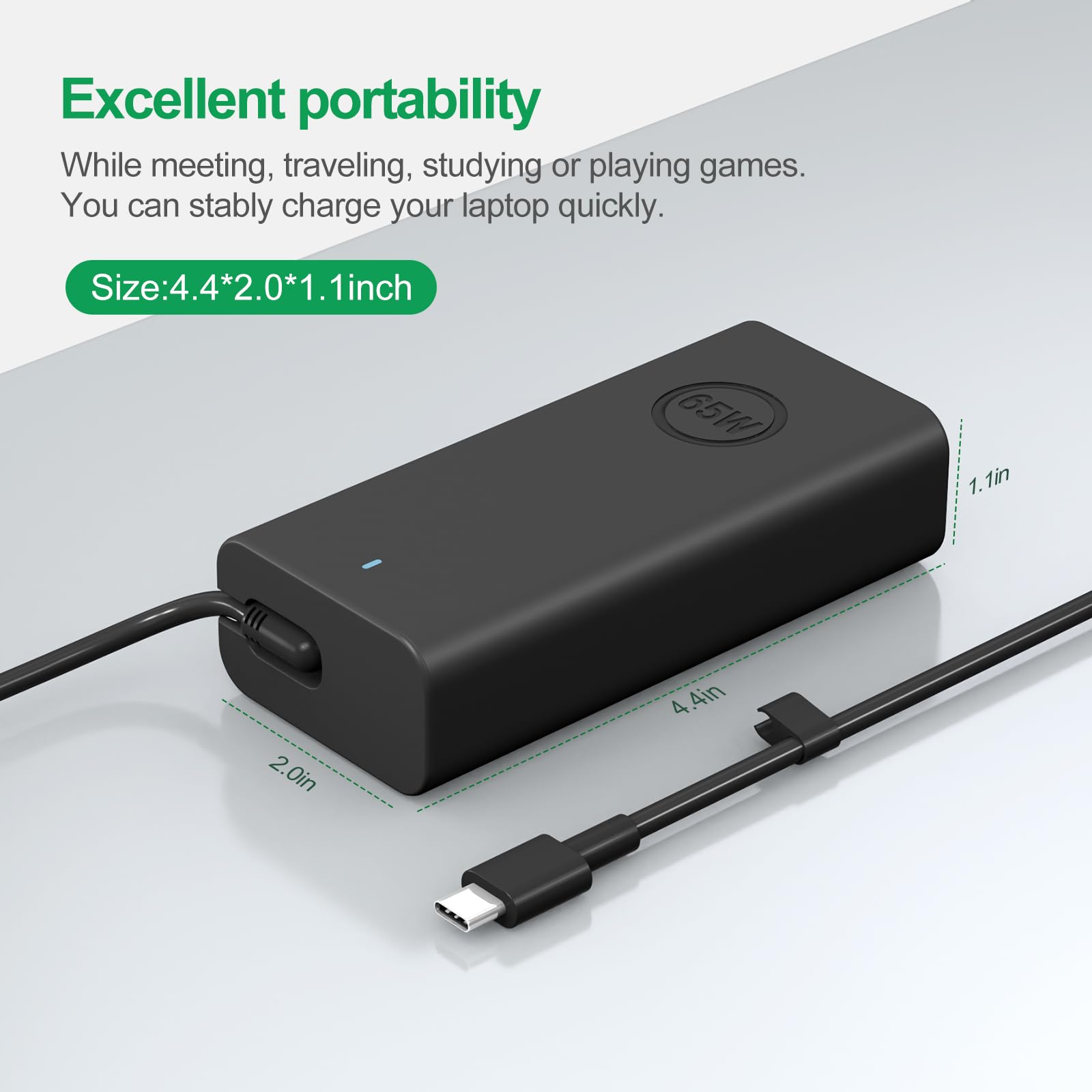 Foto 7 | Cargador Portátil Yodzgaco 65w 45w Usb C Para Dell Latitude Xps - Venta Internacional.