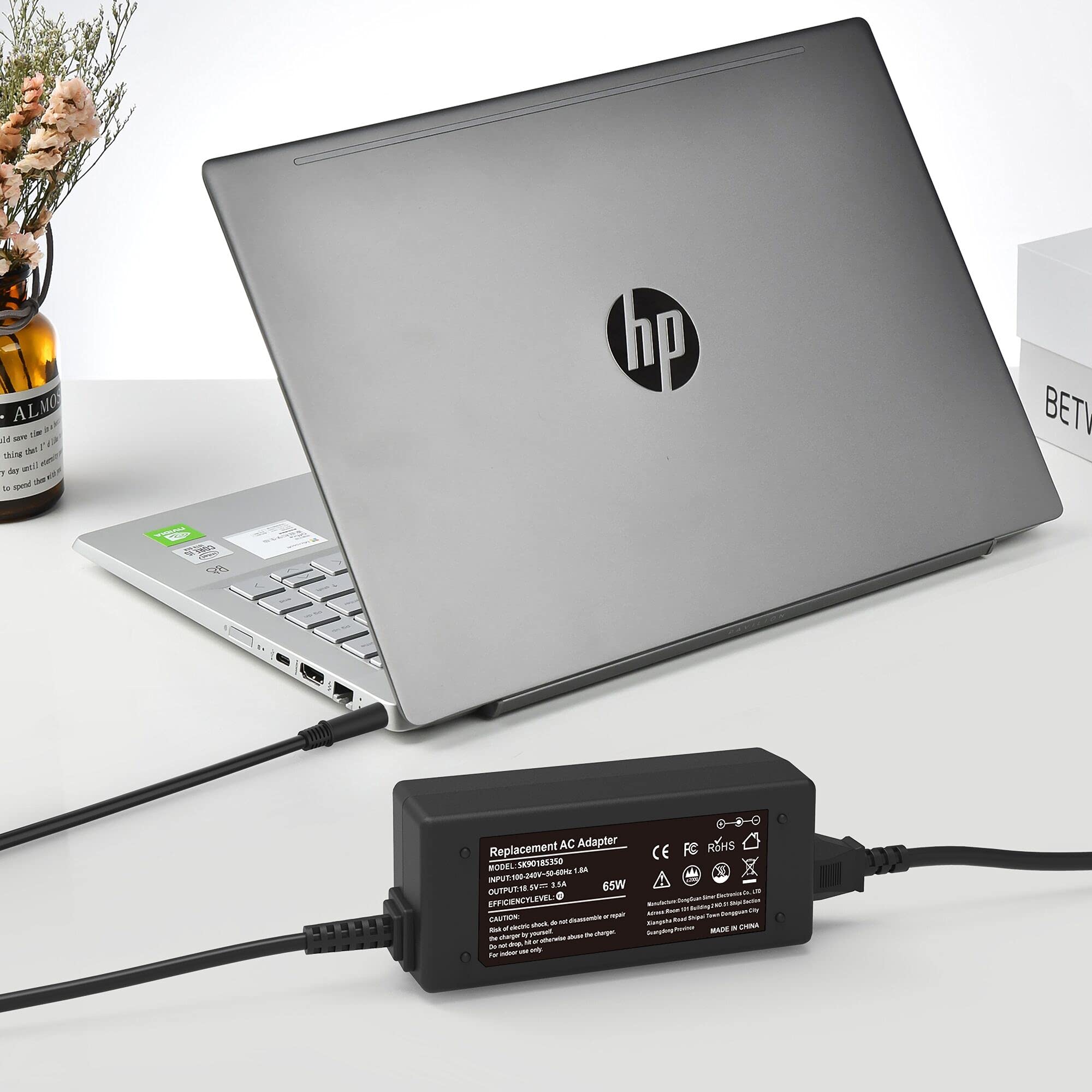 Foto 5 | Cargador Portátil Con Adaptador Ac De 65 W Para Hp Pavilion Dv7 Dv6 Dv5 - Venta Internacional.