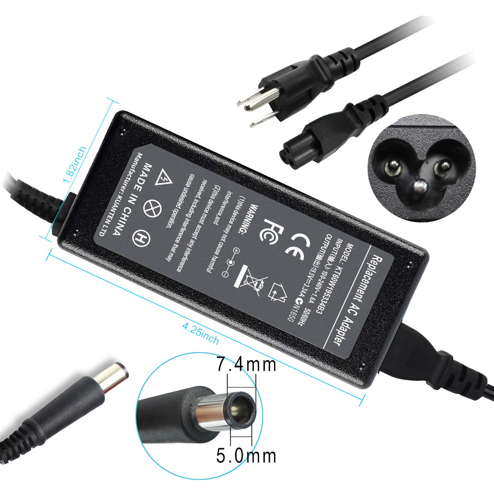 Foto 3 | Cargador Y Adaptador De Fuente De Alimentación De 65 W Para Dell Chromebook 11 - Venta Internacional.