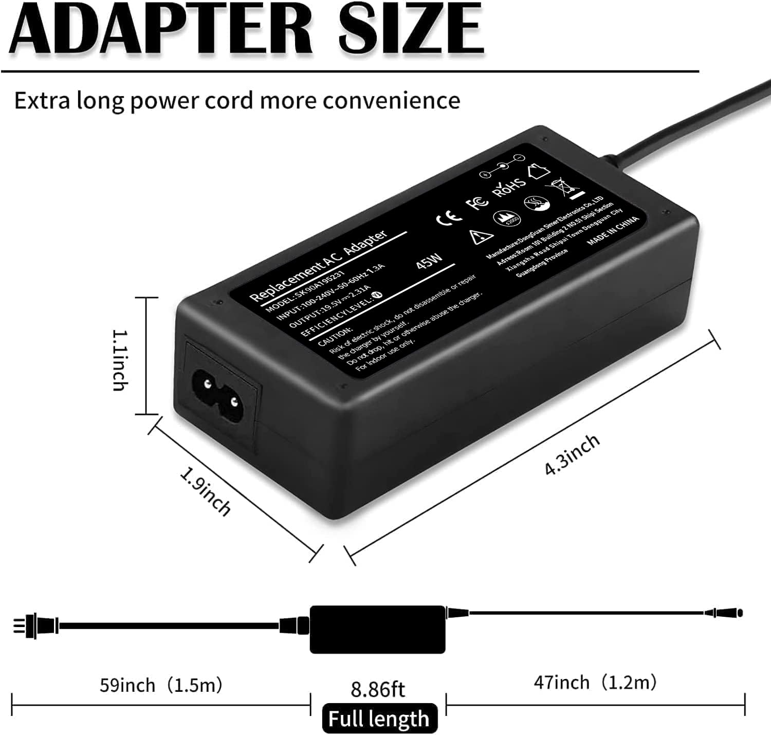 Foto 4 pulgar | Cargador Portátil Tskybear De 45 W, 19,5 V Y 2,31 A Para Hp Pavilion X360 - Venta Internacional.