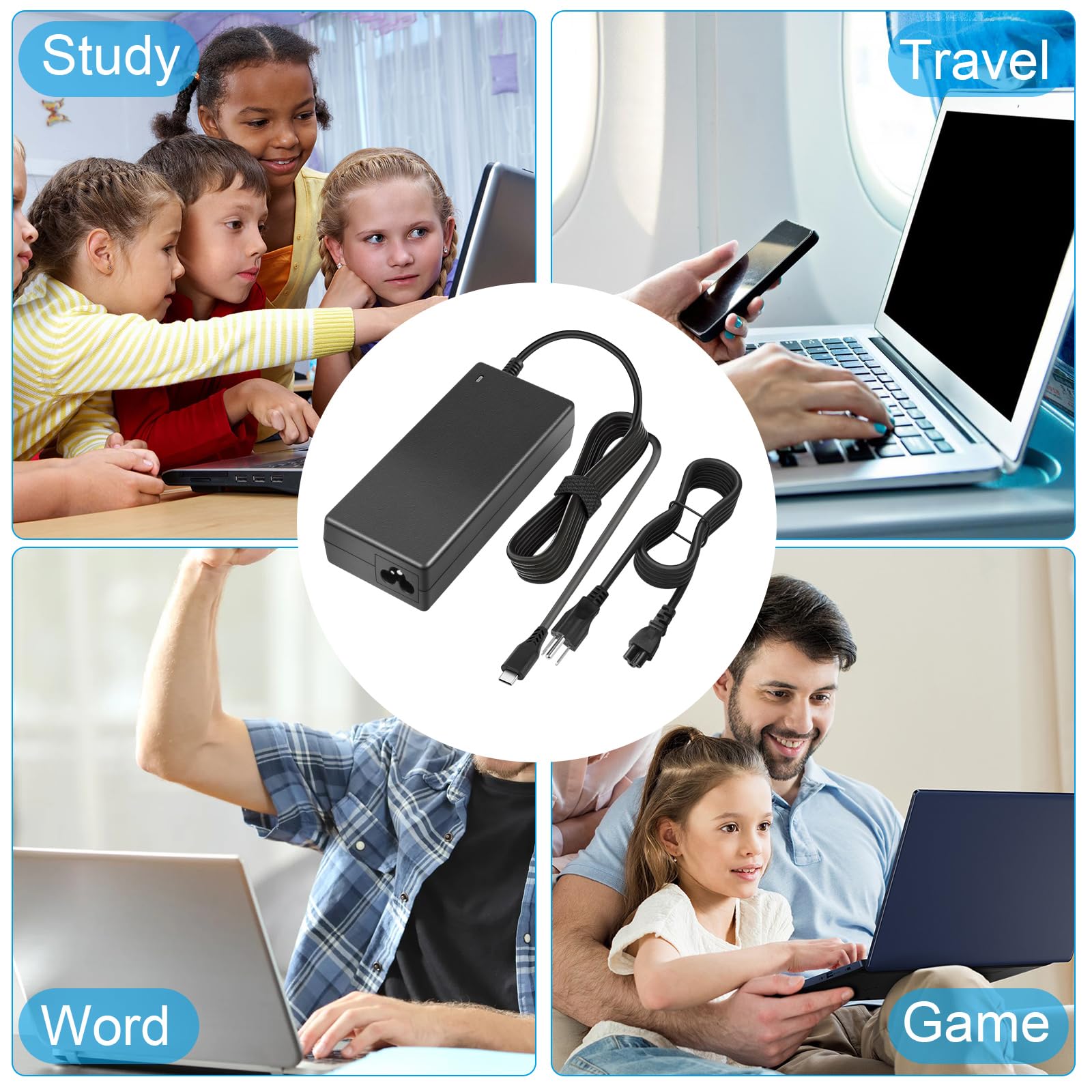 Foto 8 pulgar | Cargador Fancy Buying Usb C Tipo C De 90 W Para Lenovo Thinkpad - Venta Internacional.