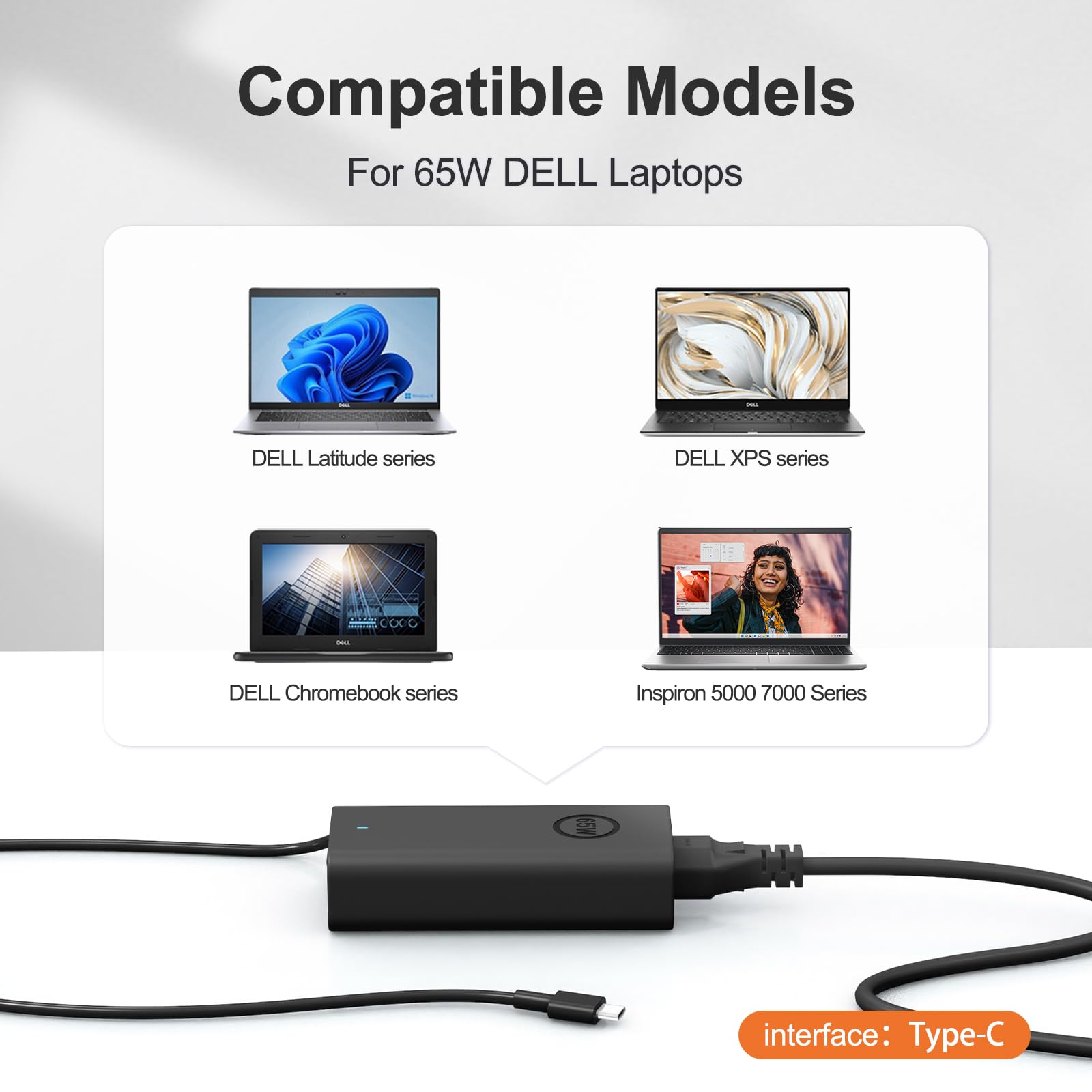 Foto 5 pulgar | Cargador Portátil Dell Usb-c De 65 W Para Latitude 5000-3340 3440 3540 - Venta Internacional.
