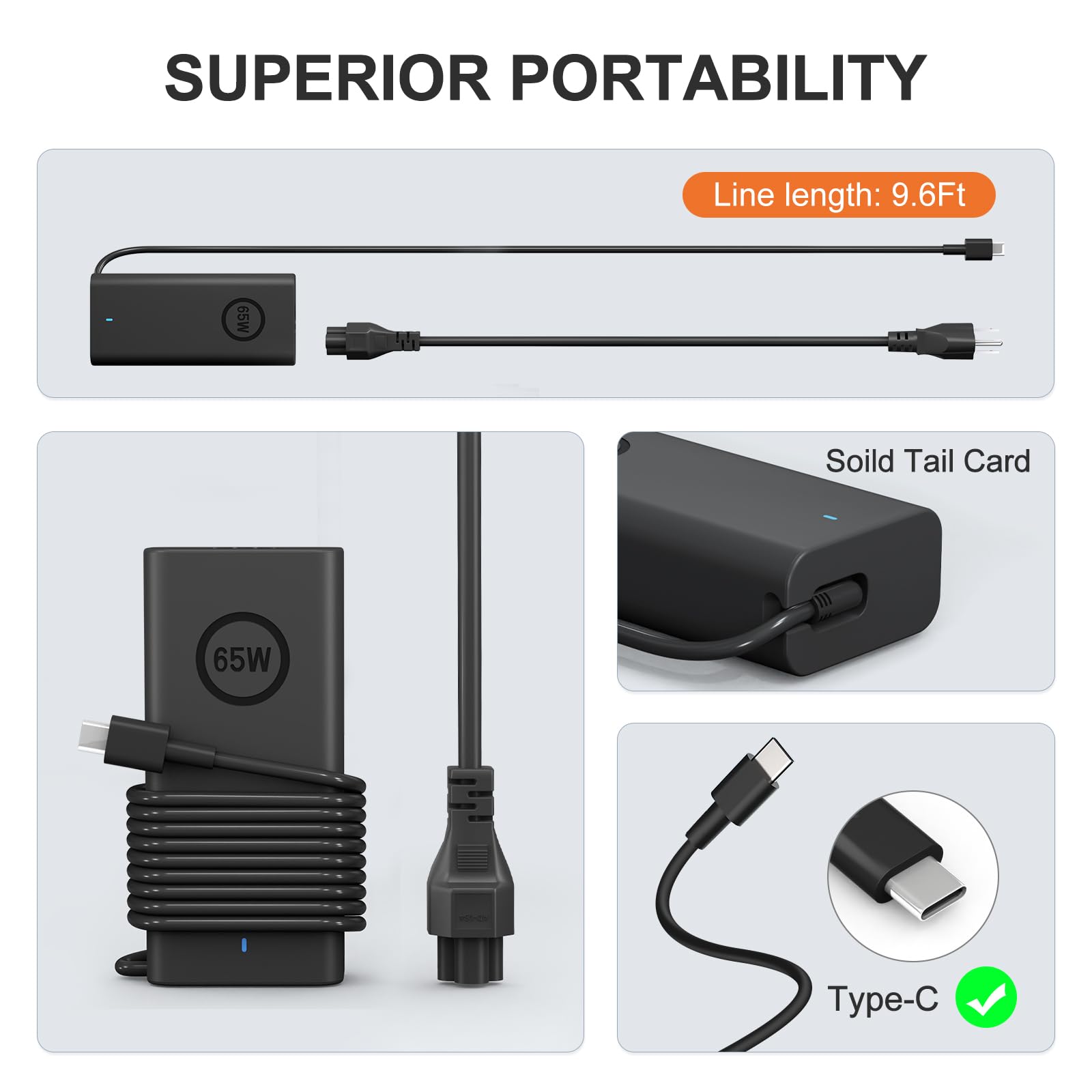 Foto 6 pulgar | Cargador Portátil Dell Usb-c De 65 W Para Latitude 5000-3340 3440 3540 - Venta Internacional.