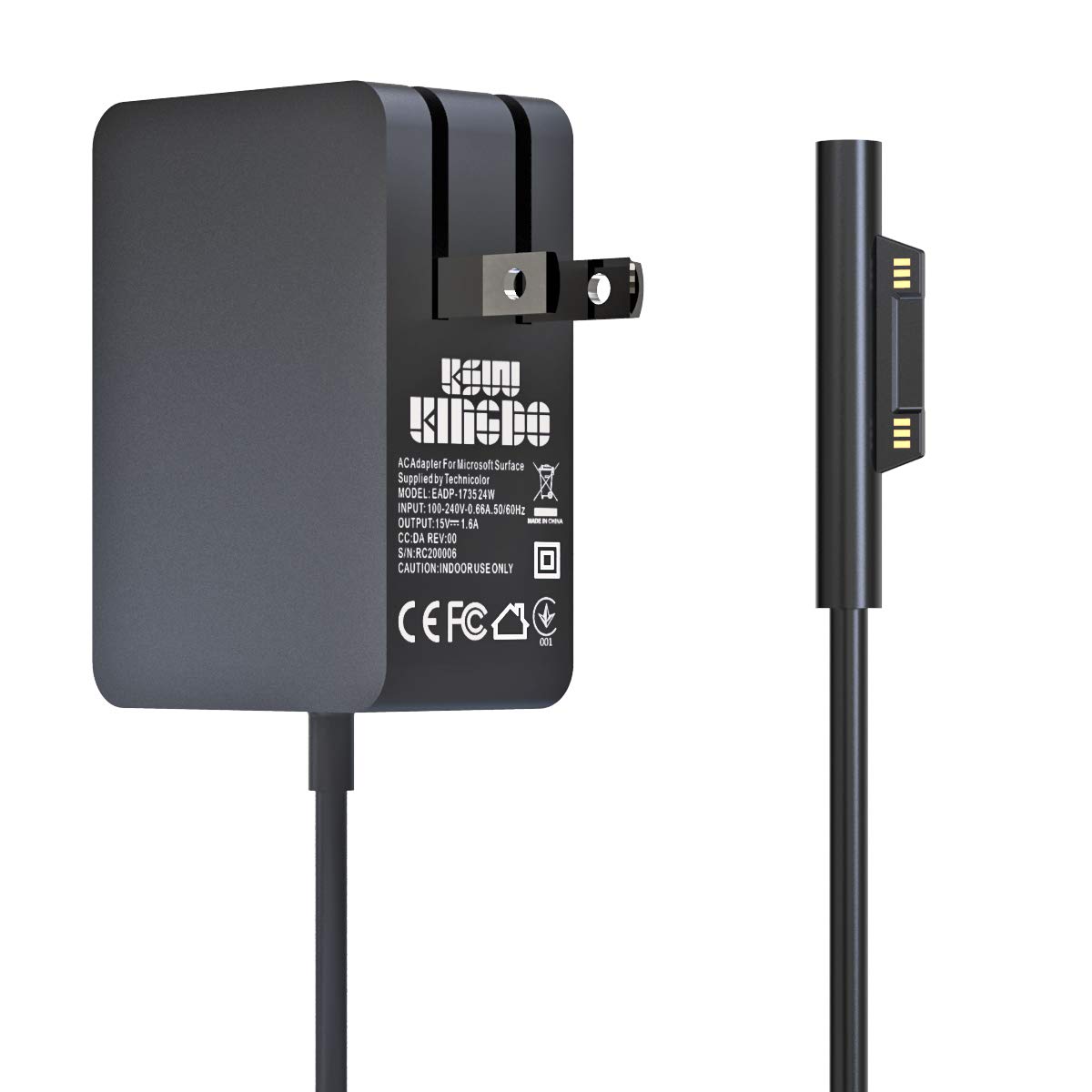 Foto 2 pulgar | Adaptador De Corriente Charger Ksw Kingdo De 24 W, 15 V Y 1,6 A Para Surface Go - Venta Internacional.
