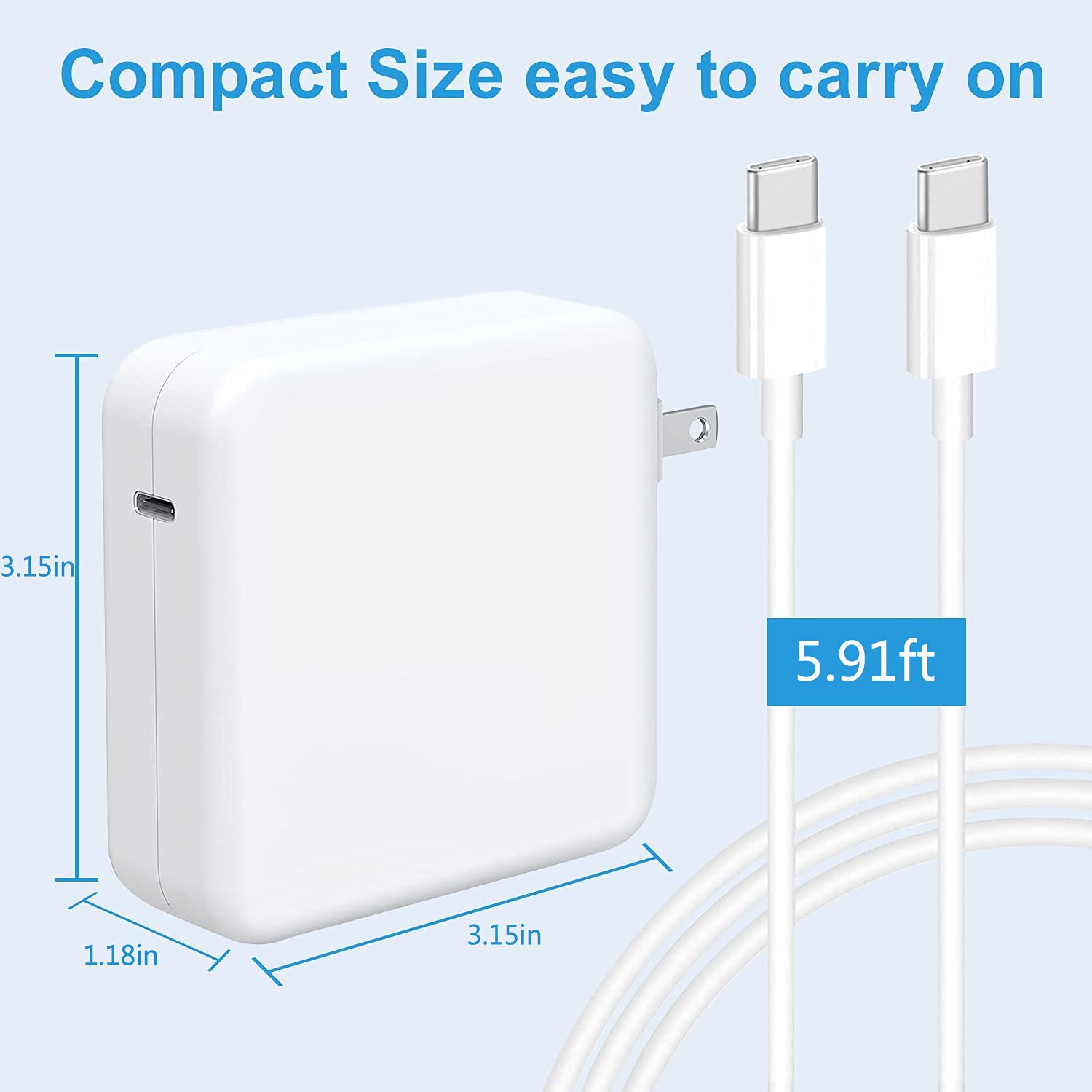 Foto 4 pulgar | Cargador Dhmxdc Usb C De 96 W Para Macbook Air/pro De 13/14/15/16 Pulgadas - Venta Internacional.