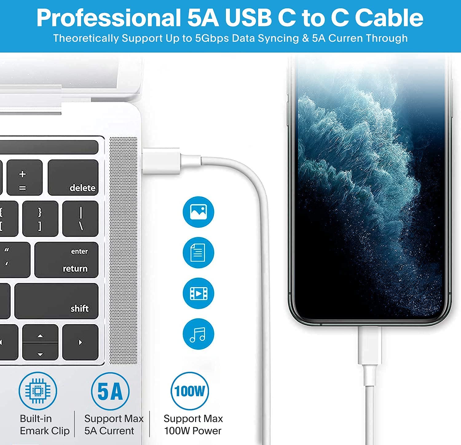 Foto 6 pulgar | Cargador Dhmxdc Usb C De 96 W Para Macbook Air/pro De 13/14/15/16 Pulgadas - Venta Internacional.