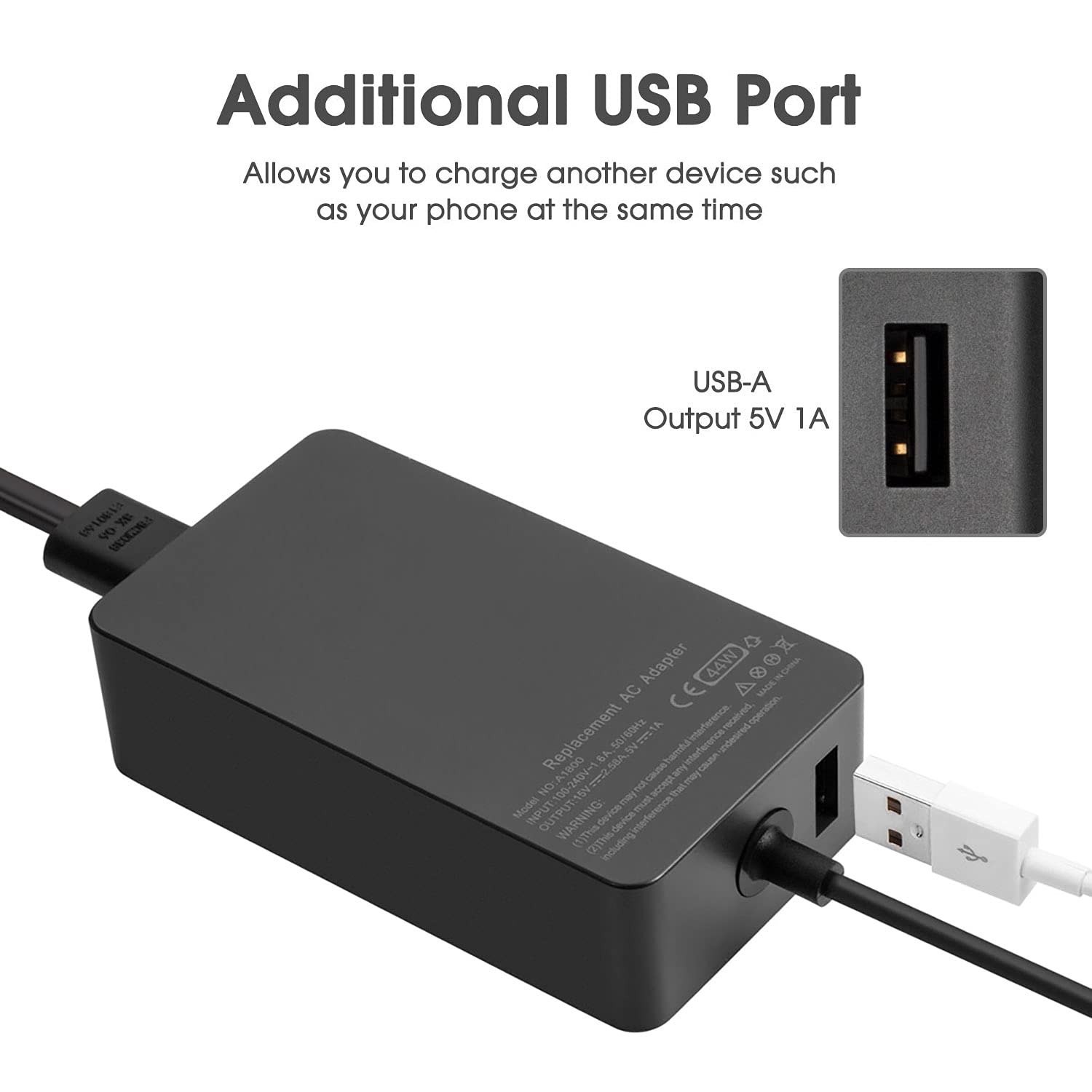 Foto 5 pulgar | Fuente De Alimentación Charger Patios De 44 W Para Microsoft Surface - Venta Internacional.