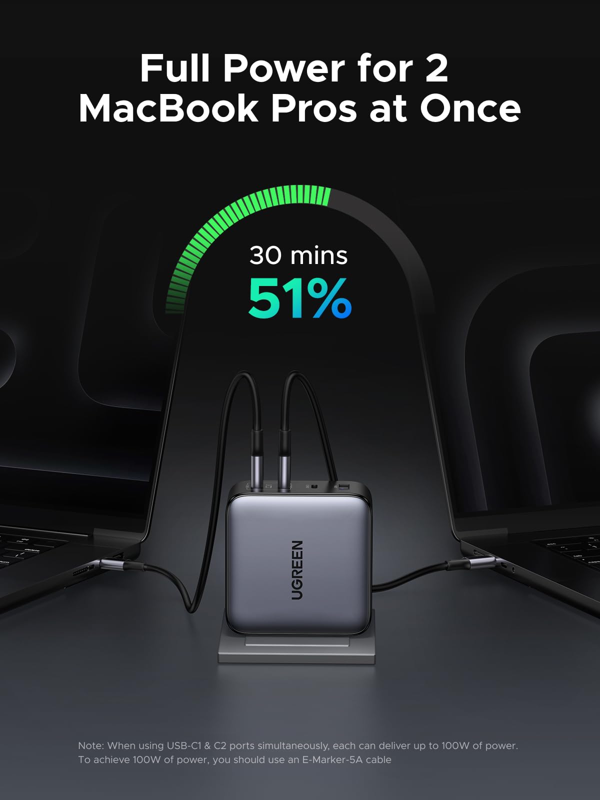 Foto 5 pulgar | Cargador Ugreen Nexode, 200 W, Usb C, 4 Puertos, Gan, Carga Rápida - Venta Internacional.