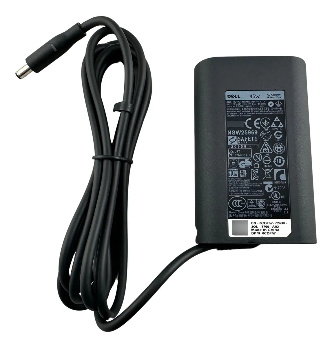 Foto 5 pulgar | Cargador Original Dell 19.5v 2.31a 45w 4.5*3.0mm Thin