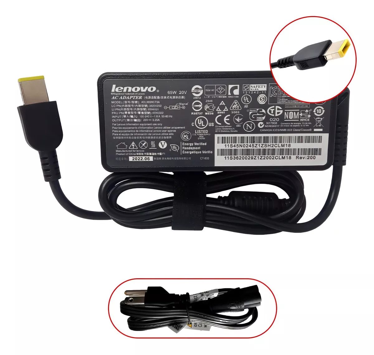 Foto 3 | Cargador Original Lenovo Tipo Usb 20v 3.25a