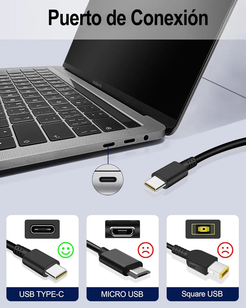Foto 5 pulgar | Cargador para Lenovo 20v 3.25a 65w Tipo-C Usb C Adlx65ylc3d