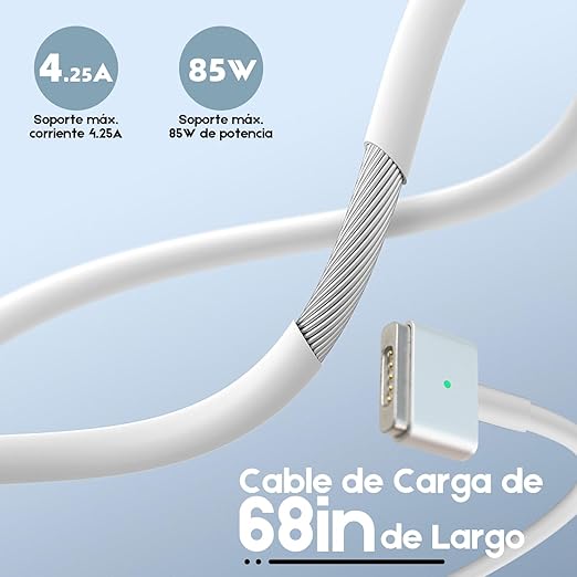 Foto 4 pulgar | Cargador Apple Original Magsafe 2 85 Type T