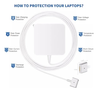 Foto 5 | Cargador Apple Original Magsafe 2 45w Tipo T