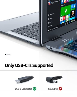 Foto 3 | Cargador Nicpower Usb Tipo C De 45 W Para Portátil Lenovo Chromebook - Venta Internacional.