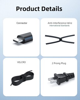 Foto 5 | Cargador Nicpower Usb Tipo C De 45 W Para Portátil Lenovo Chromebook - Venta Internacional.