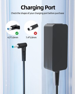 Foto 3 | Cargador Homologado Por Ul De 45 W, 19,5 V Y 2,31 A Para Portátil Hp 14 15 17 - Venta Internacional.