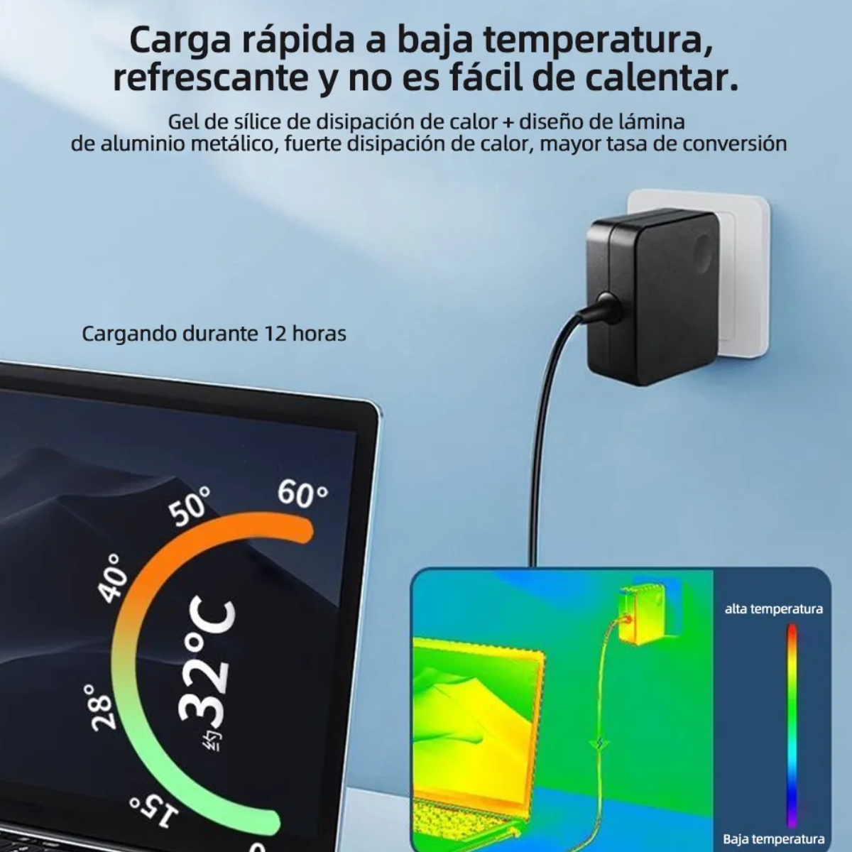 Foto 4 pulgar | Cargador Universal Laptop Usb Tipo C De 65w Eo Safe Imports Esi-19114 Negro