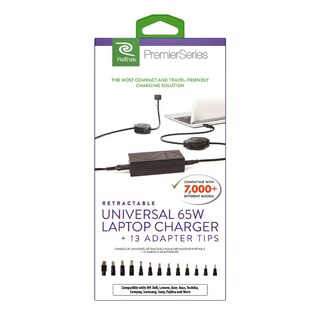 Foto 6 | Cargador Universal Ac Para Portátil Retrak De 65 W Con 13 Puntas Adaptadoras - Venta Internacional.
