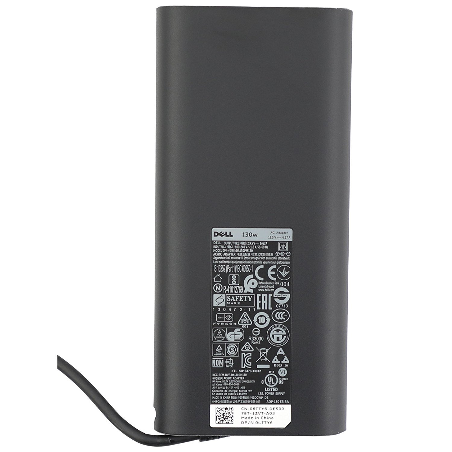 Foto 2 | Adaptador De Corriente Alterna, Cargador Dell De 130 W Y 3p Para Xps 15 9530 9550 P31f - Venta Internacional.