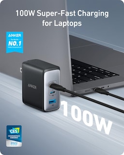 Foto 2 | Cargador Anker Usb C Gan Ii De 100 W Con 3 Puertos Para Macbook Dell Xps - Venta Internacional.