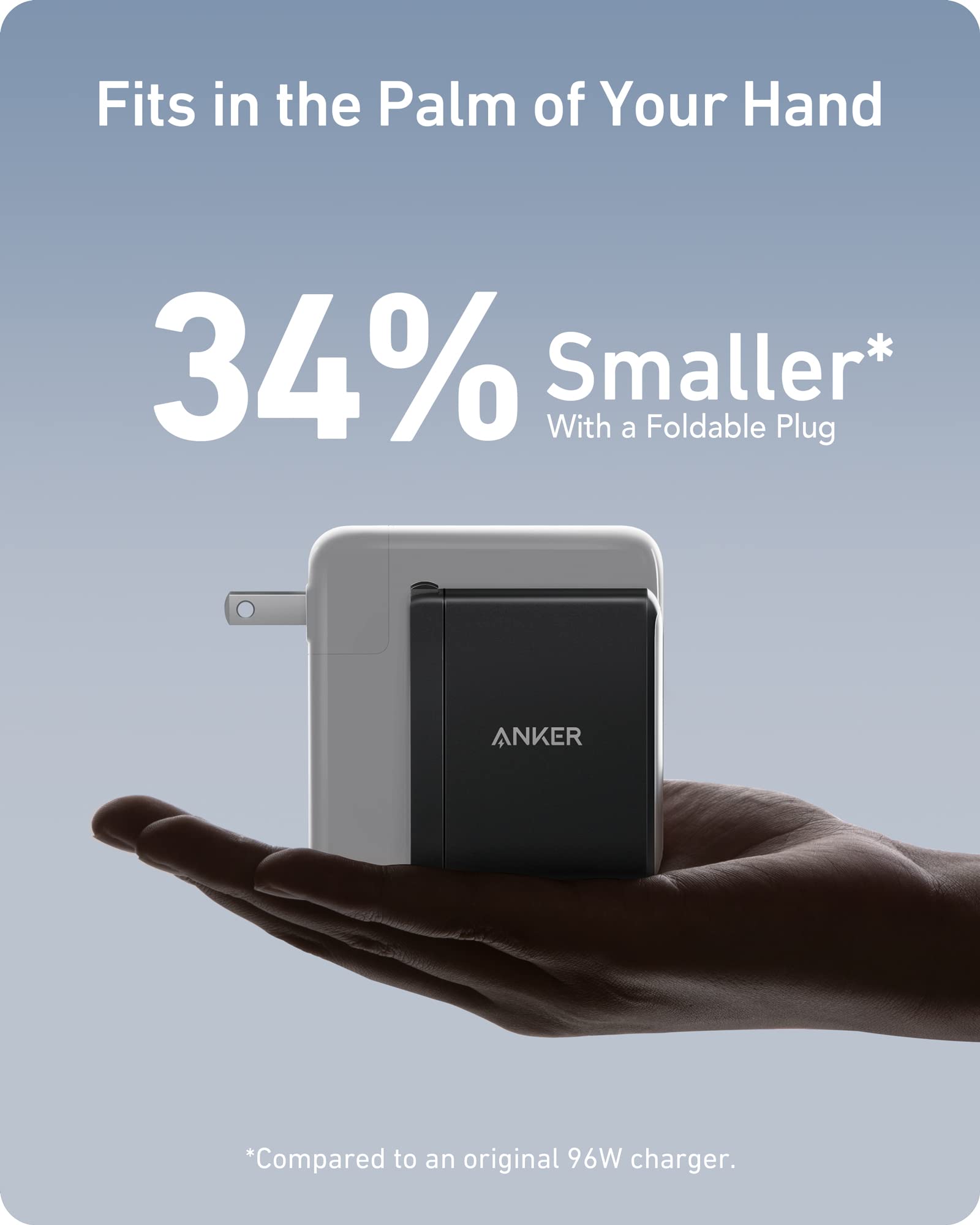 Foto 4 pulgar | Cargador Anker Usb C Gan Ii De 100 W Con 3 Puertos Para Macbook Dell Xps - Venta Internacional.