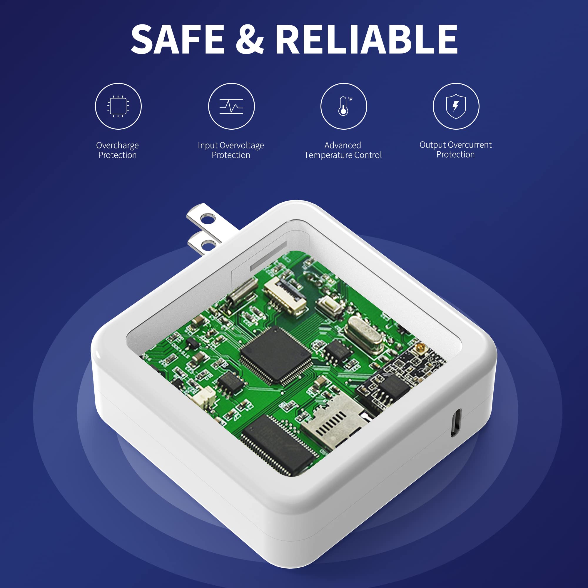 Foto 8 pulgar | Cargador Unawudoh 61w Usb C Compacto Y Plegable Para Macbook - Venta Internacional.