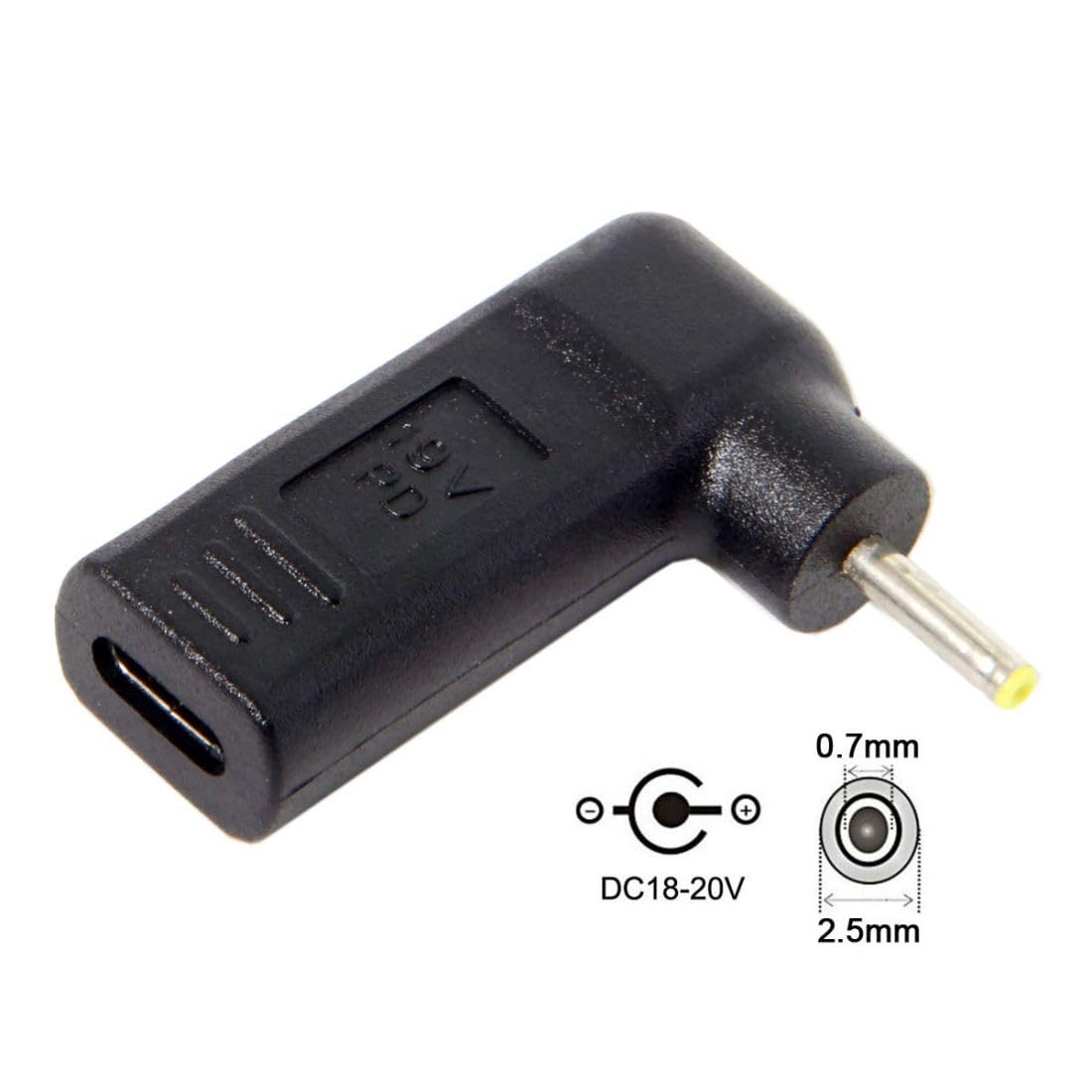 Foto 2 | Adaptador Conversor Chenyang Usb C A Dc 2,5 X 0,7 Mm Pd 65 W - Venta Internacional.