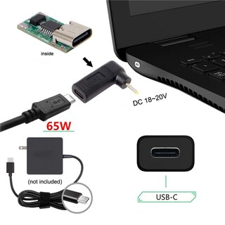Foto 3 | Adaptador Conversor Chenyang Usb C A Dc 2,5 X 0,7 Mm Pd 65 W - Venta Internacional.