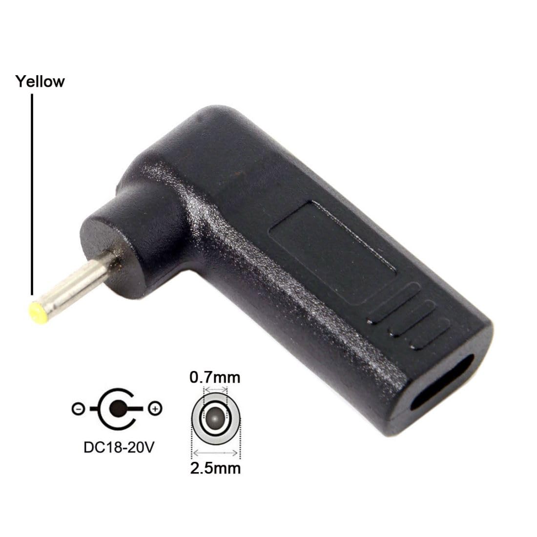 Foto 8 pulgar | Adaptador Conversor Chenyang Usb C A Dc 2,5 X 0,7 Mm Pd 65 W - Venta Internacional.