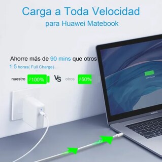 Foto 2 | Cargador Xtellar Para Laptop Huawei Matebook D14 D15 Tipo C 65w 20v