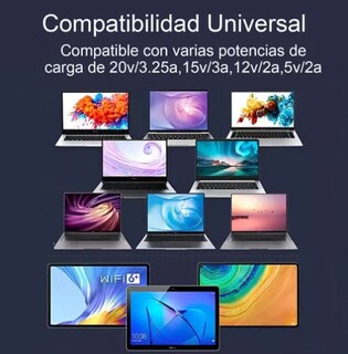 Foto 3 | Cargador Xtellar Para Laptop Huawei Matebook D14 D15 Tipo C 65w 20v