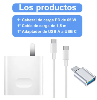 Foto 3 pulgar | Cargador Xtellar Laptop Tipo C 65w Para Huawei Matebook D14 D15 20v