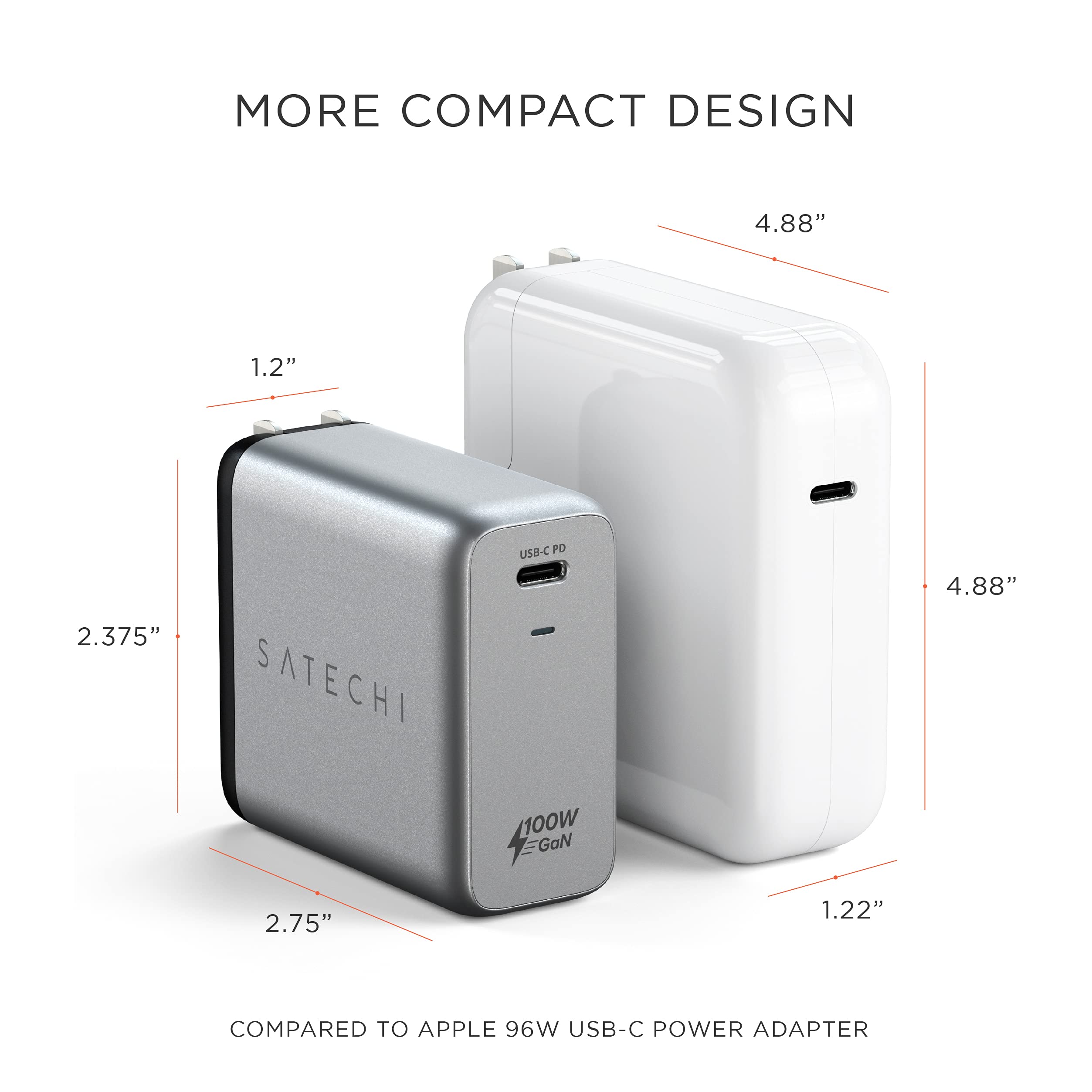 Foto 5 | Cargador De Pared Satechi Usb C Pd De 100 W Con Tecnología Gan Para Macbook Pro/air - Venta Internacional.