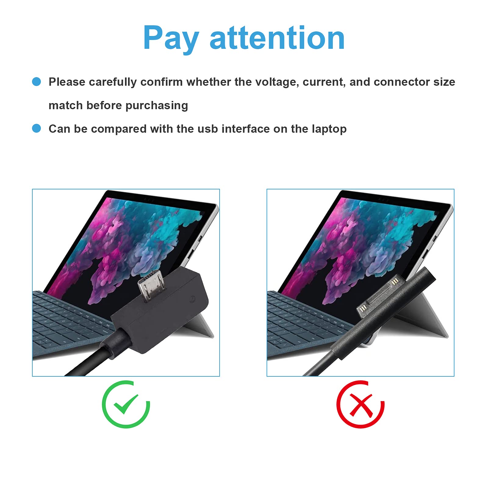 Foto 4 pulgar | Cargador Fancy Buying Surface 3 De 13 W  5 2 V Y 2 5 A Con Cable Usb - Venta Internacional.