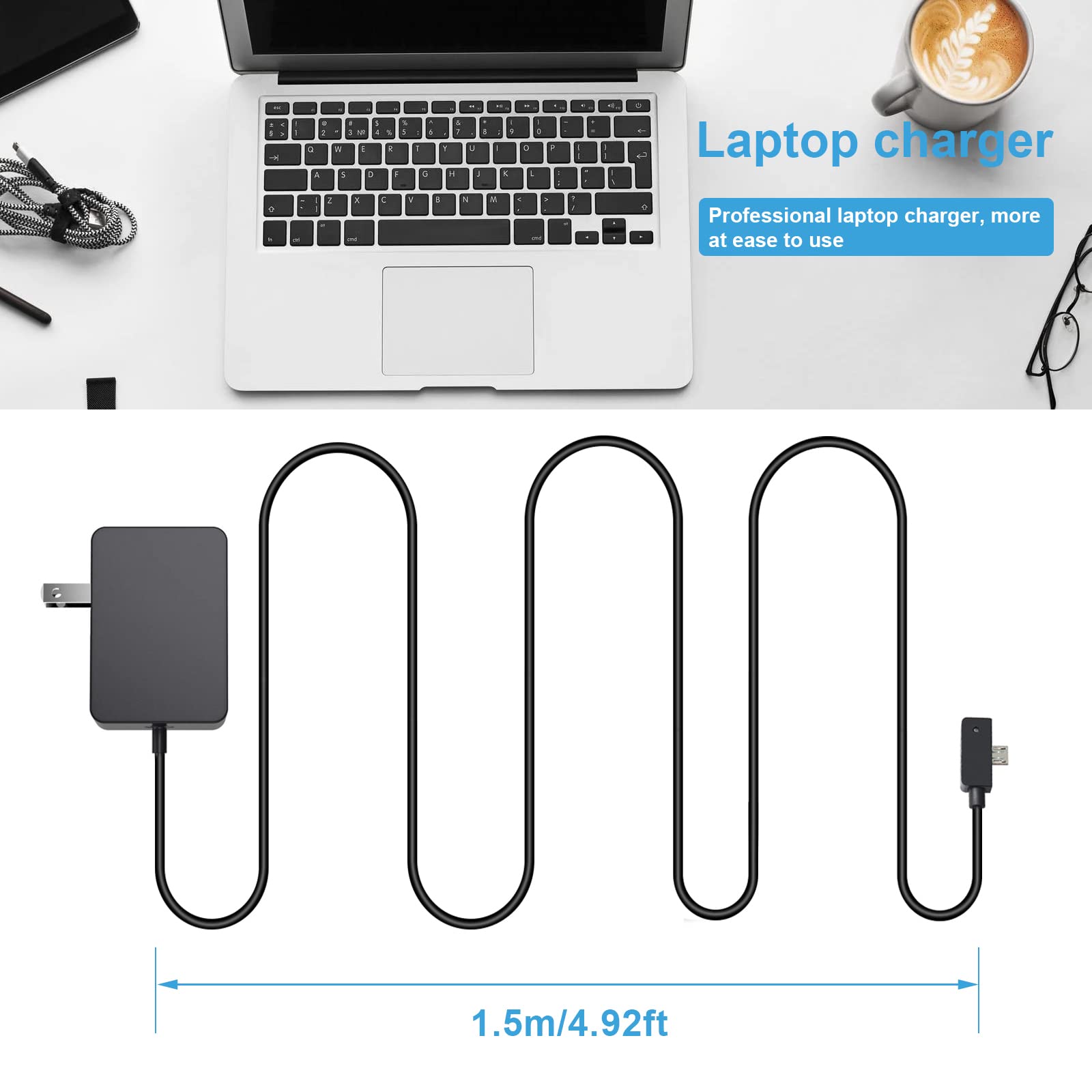 Foto 7 | Cargador Fancy Buying Surface 3 De 13 W  5 2 V Y 2 5 A Con Cable Usb - Venta Internacional.