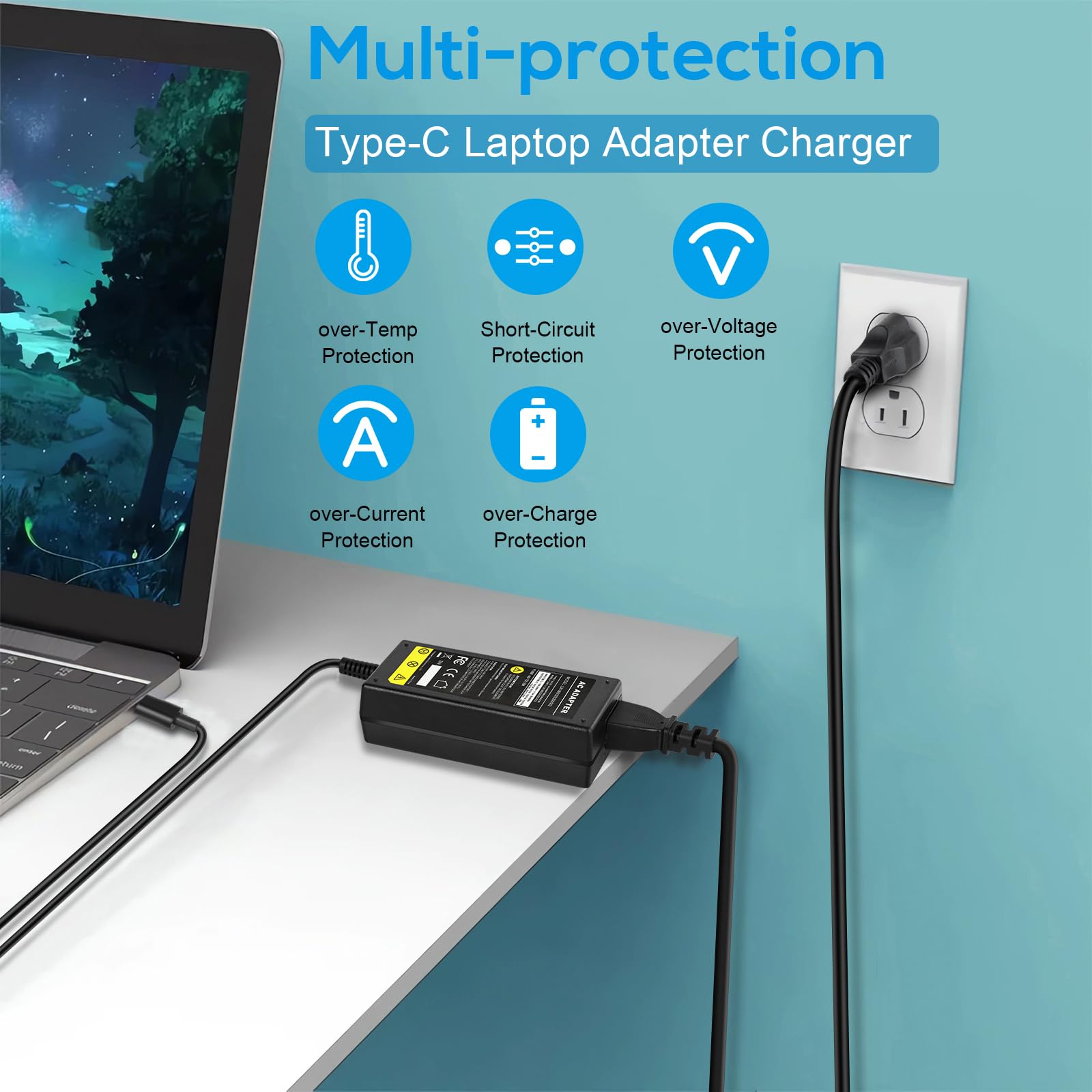 Foto 3 pulgar | Cargador Tree.nb Usb-c Tipo C De 65 W Para Thinkpad/yoga  Dell - Venta Internacional.