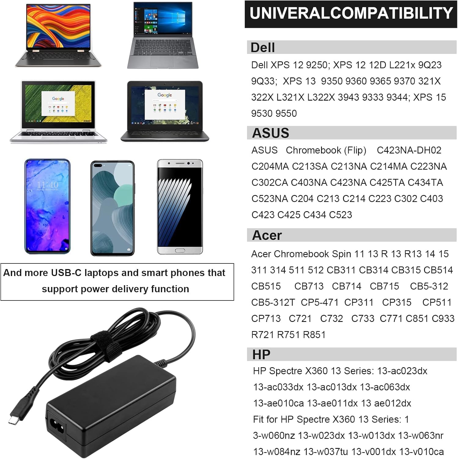 Foto 7 pulgar | Cargador Tree.nb Usb-c Tipo C De 65 W Para Thinkpad/yoga  Dell - Venta Internacional.