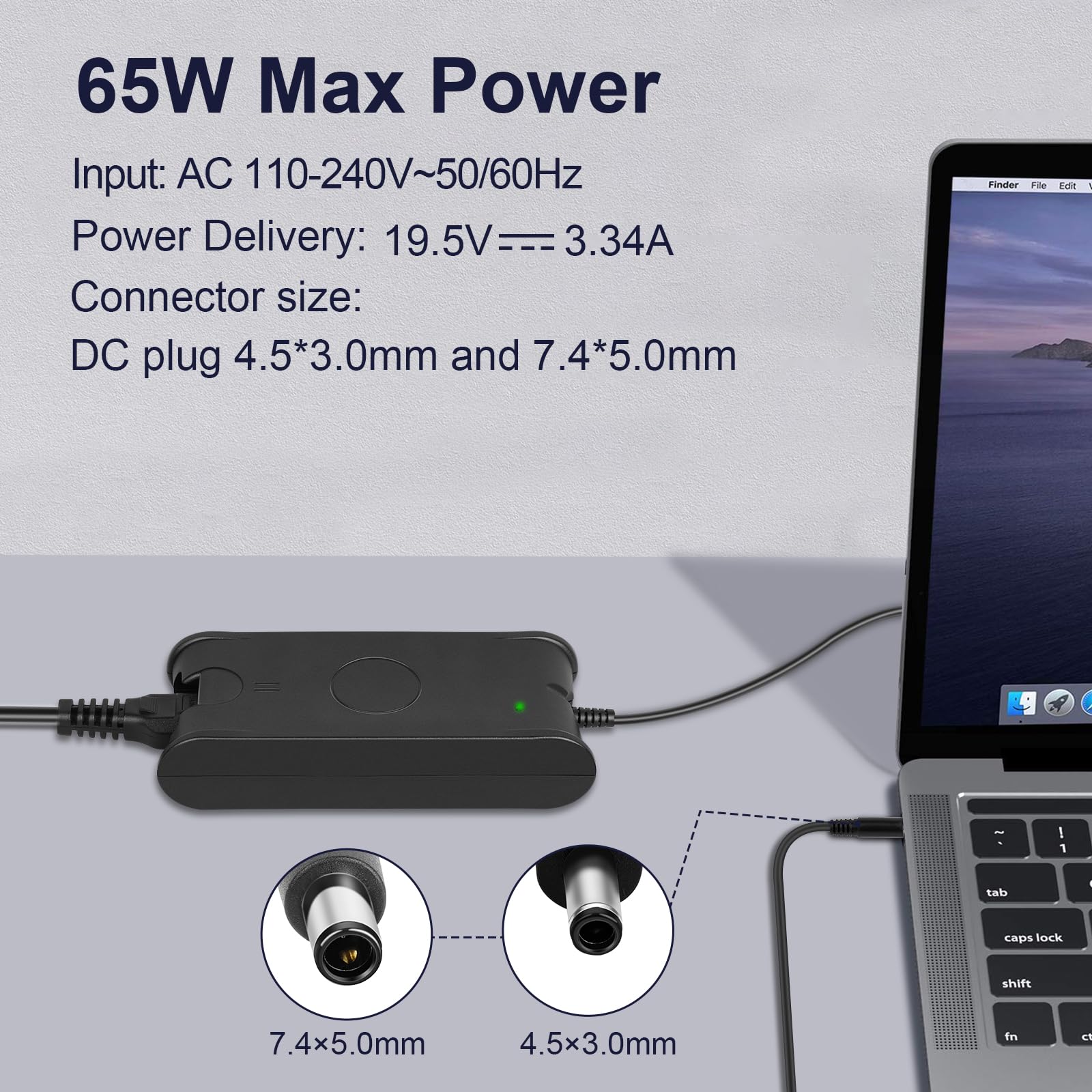 Foto 2 | Cargador Portátil Tree.nb Universal 65 W 45 W Ac Para Dell Inspiron - Venta Internacional.