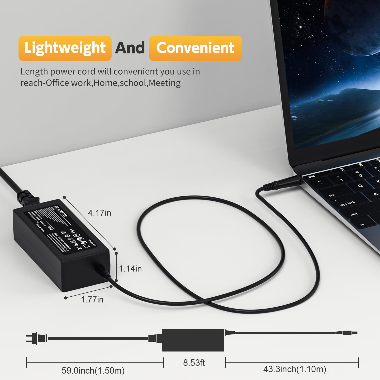 Foto 7 | Cargador Rolada De 65 W Para Hp Pavilion G6 G7 G62 G71 G72 Dv7 Dv6 - Venta Internacional.