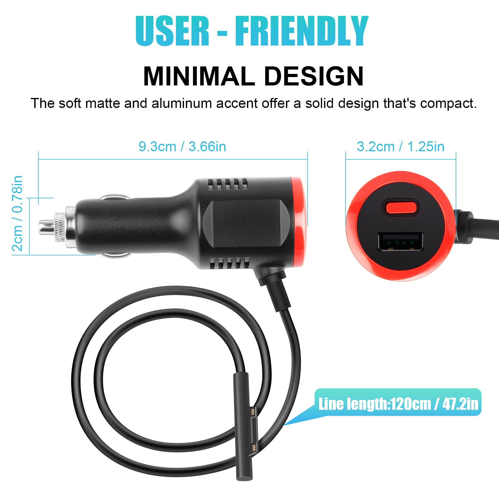 Foto 3 pulgar | Cargador De Coche Tree.nb 41 W 12 V 2.58 A Con Puerto Usb Para Surface - Venta Internacional.