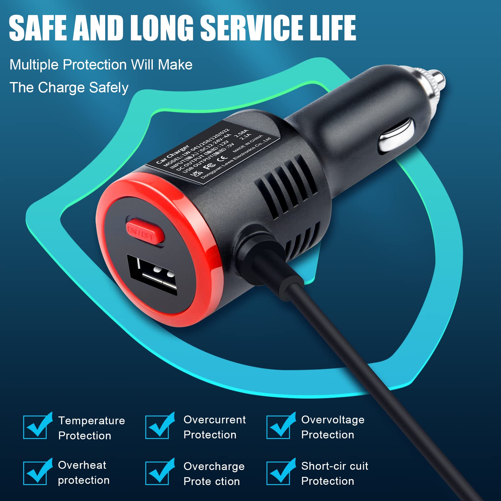 Foto 5 pulgar | Cargador De Coche Tree.nb 41 W 12 V 2.58 A Con Puerto Usb Para Surface - Venta Internacional.