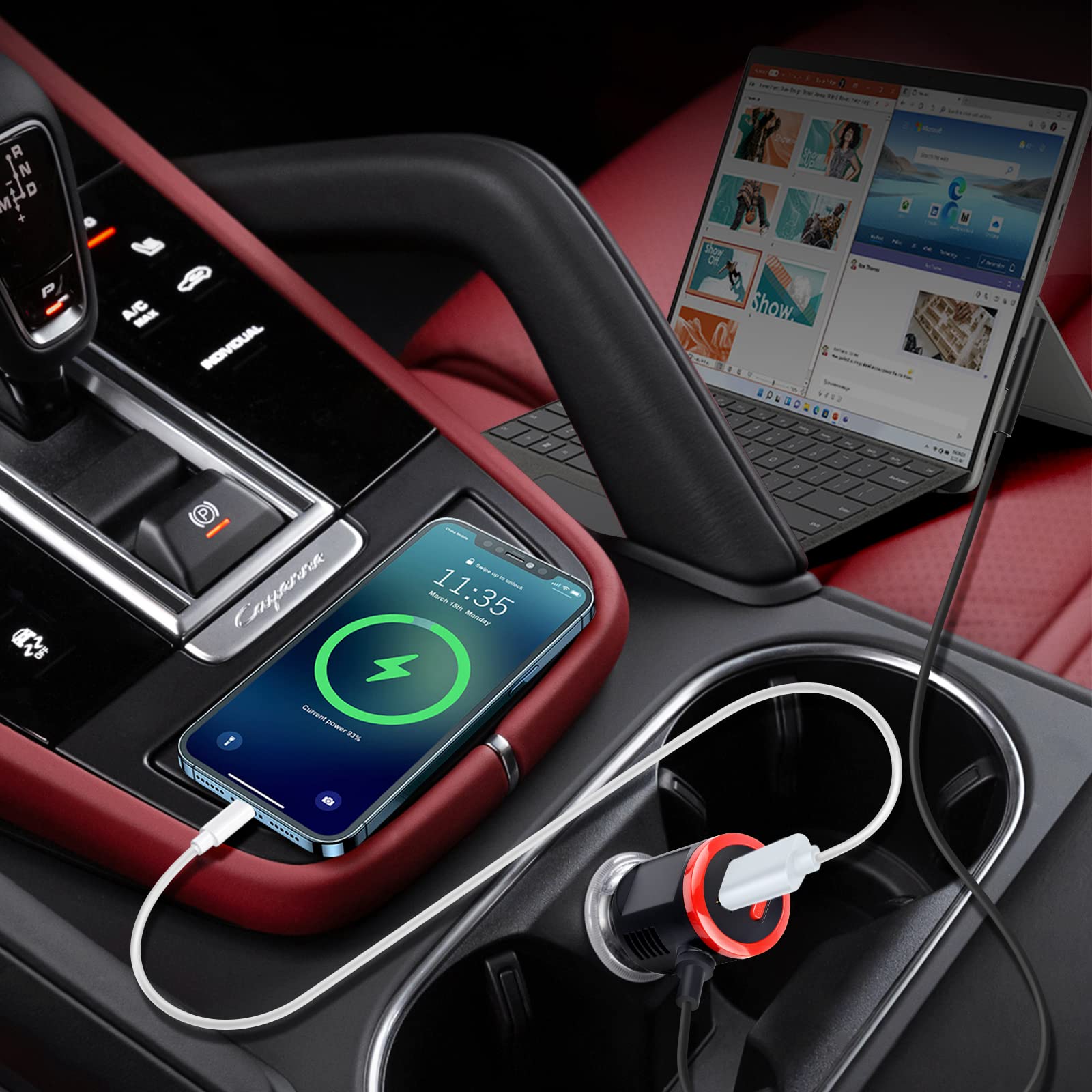Foto 7 | Cargador De Coche Tree.nb 41 W 12 V 2.58 A Con Puerto Usb Para Surface - Venta Internacional.